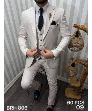 Abito uomo con gilet, estivo - Modello Joe, tessuto particolare