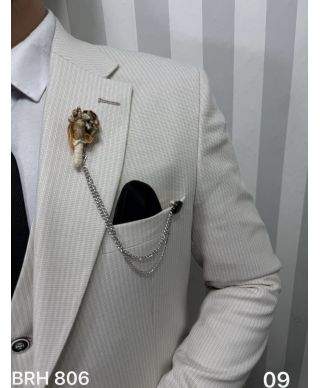 Abito uomo con gilet, estivo - Modello Joe, tessuto particolare