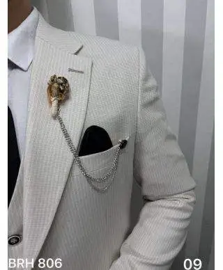 Abito uomo con gilet, estivo - Modello Joe, tessuto particolare