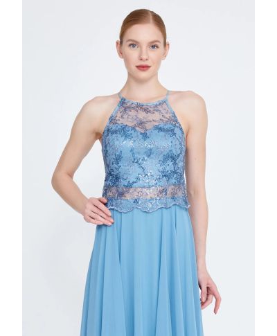 Abito da cerimonia con corpetto decorato - Francia