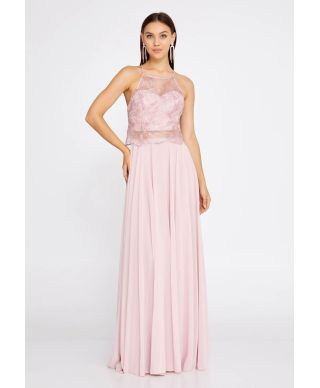 Abito da cerimonia rosa cipria - Francia - Abiti da cerimonia online - Gogolfun.it