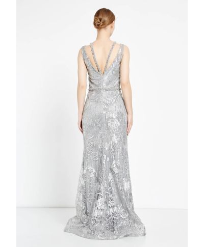 Abito aregento da cerimonia a sirena - Genova - Gogolfun.it