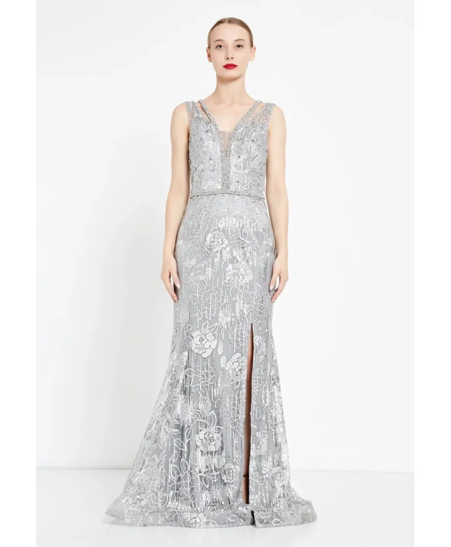 Abito aregento da cerimonia a sirena - Genova - Gogolfun.it