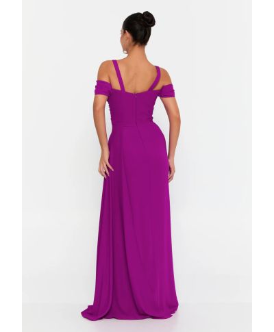 Abito da cerimonia a sirena scollo a barca - Malta - Cerimonia donna online - Gogolfun.it