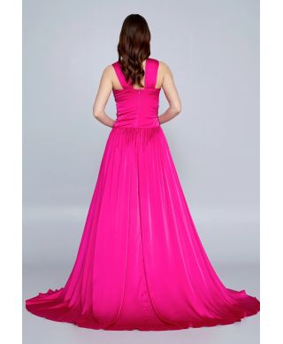 Abito da cerimonia con spacco - Siena