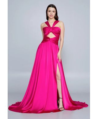 Abito da cerimonia con spacco - Siena - Abiti da cerimonia online - Gogolfun.it