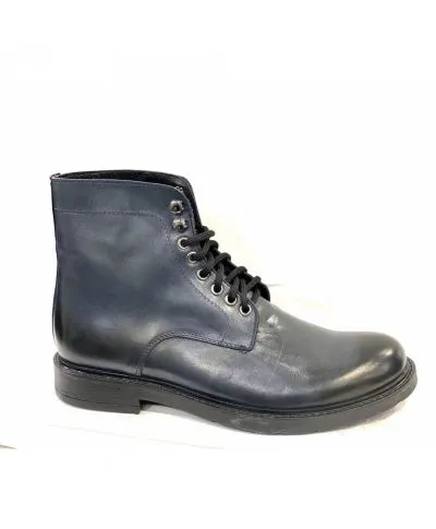 Stivaletto uomo, allacciato in pelle - Made in Italy