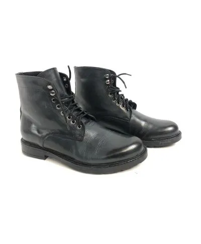 Stivaletto uomo, allacciato in pelle - Made in Italy