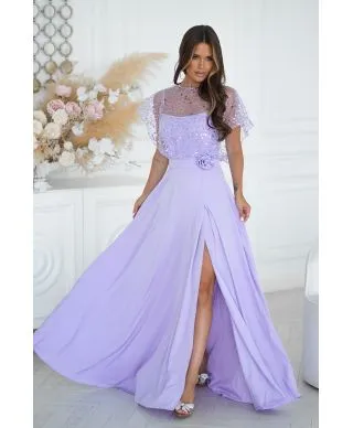 Vestito da cerimonia glicine - Eleonora - Vestiti da cerimonia online - Gogolfun.it