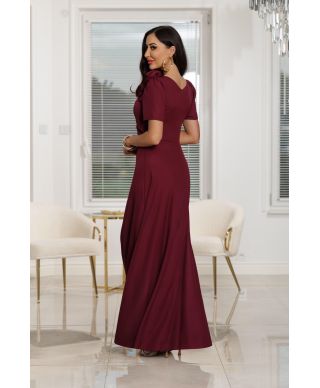 Sukienka maxi RUBI / Bordowy