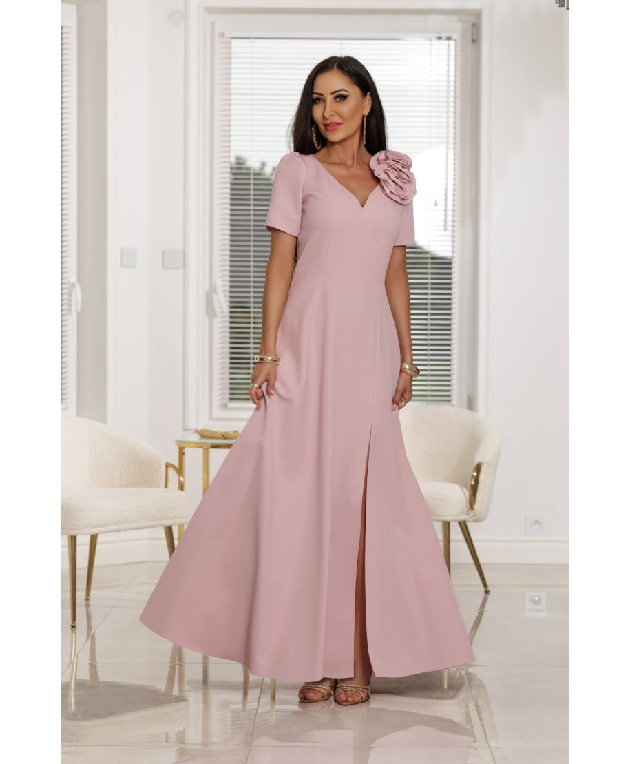 Sukienka maxi RUBI / Jasny Różowy