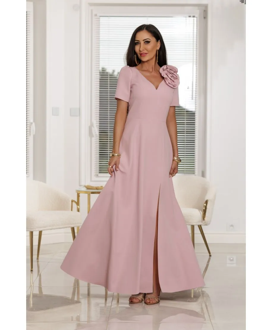 Sukienka maxi RUBI / Jasny Różowy