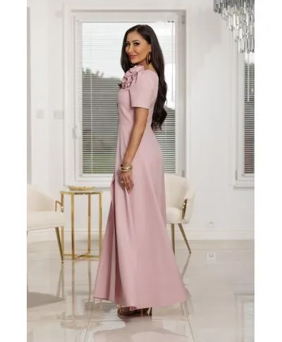 Sukienka maxi RUBI / Jasny Różowy