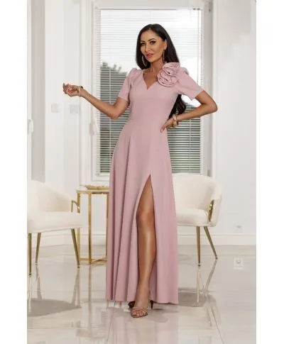 Sukienka maxi RUBI / Jasny Różowy