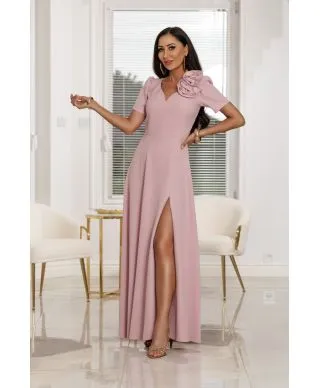 Sukienka maxi RUBI / Jasny Różowy