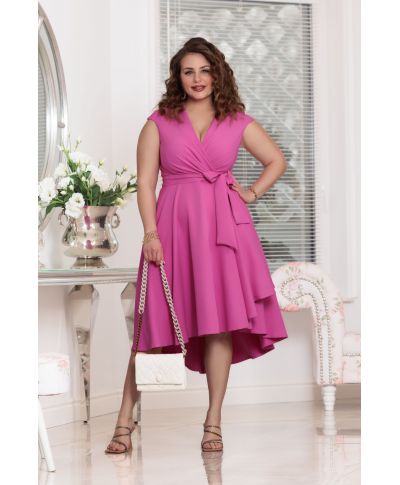 Sukienka midi CHIARA / Magenta