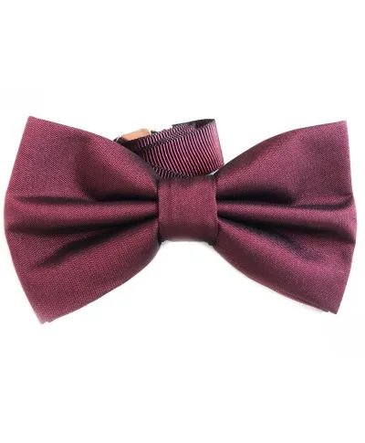 Papillon Bordeaux - Papillon Tinta unita - Satin
