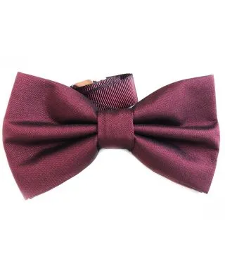 Papillon Bordeaux - Papillon Tinta unita - Satin