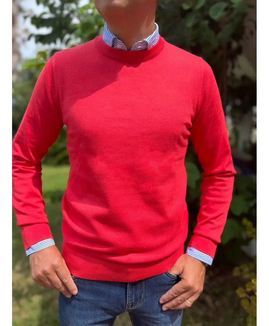 Maglione uomo, girocollo - Misto Cachemire e Lana - Abbigliamento uomo online - Gogolfun.it