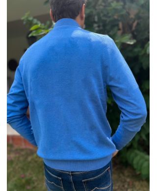 Cardigan uomo con bottoni - Azzurro - Maglioni uomo invernali - Gogolfun.it