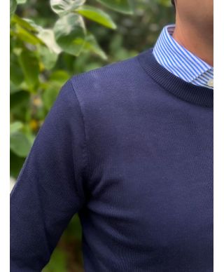 Maglione uomo blu - Girocollo - Maglioni uomo online - Gogolfun.it