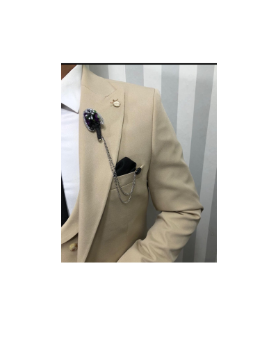 Abito uomo con gilet, beige - Abiti da cerimonia online - Gogolfun.it