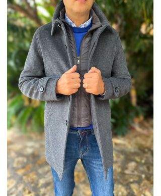 Cappotto uomo grigo