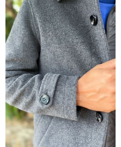 Cappotto uomo grigo