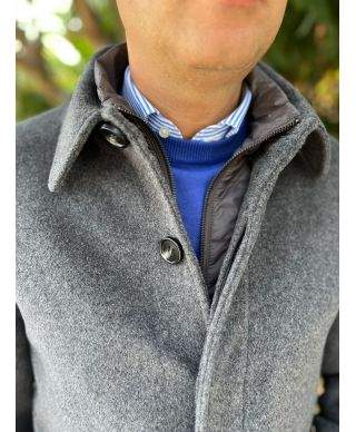 Cappotto uomo grigo