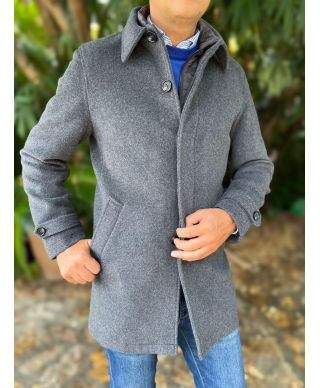 Cappotto uomo grigo