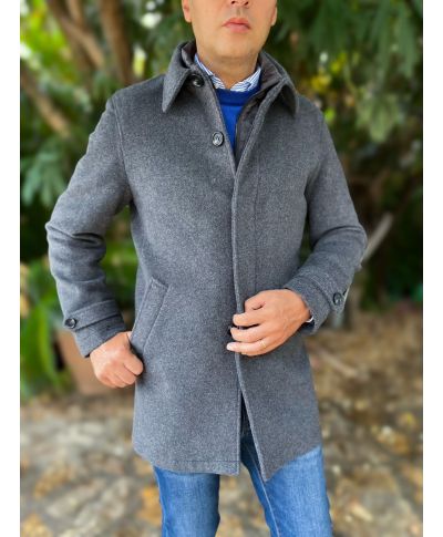 Cappotto uomo grigo