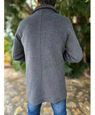 Cappotto uomo in pura lana, grigio - Cortina
