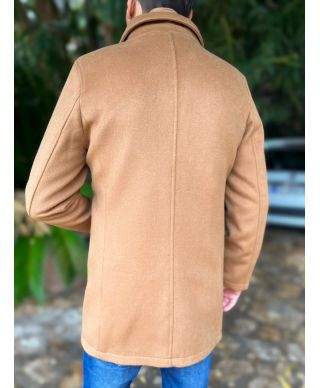 Cappotto uomo cammello in pura lana - Cortina