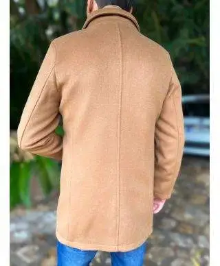 Cappotto uomo cammello in pura lana - Cortina