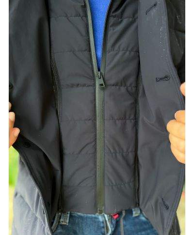 Piumino uomo, blu - Pettorina staccabile - Monti - Giubbotti invernali - Gogolfun.it