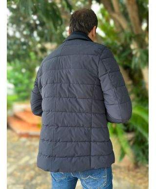 Piumino uomo, blu - Pettorina staccabile - Monti