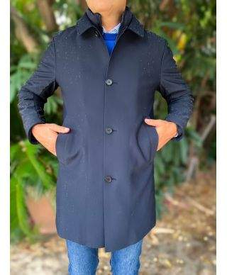 Trench uomo, blu - Imbottito e impermeabile - Abbigliamento uomo online - Gogolfun.it