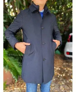 Trench uomo, blu - Imbottito e impermeabile - Abbigliamento uomo online - Gogolfun.it
