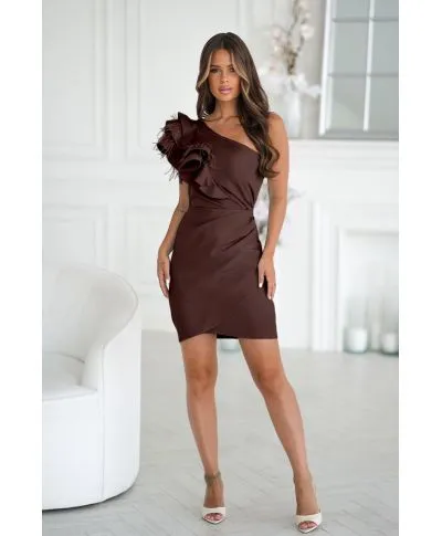 Vestito elegante corto, Con piume - Fiora Mini - Abbigliamento donna online - Gogolfun.it