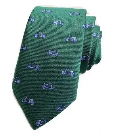 Cravatta, Verde con disegni