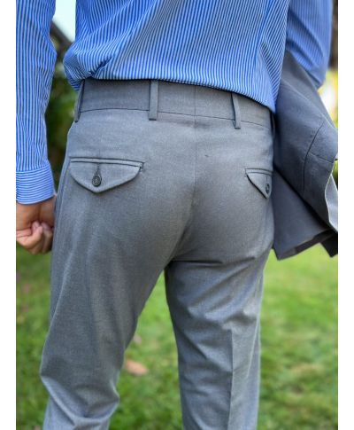 Pantaloni grigi con pinces - Paul Miranda - Pantaloni uomo online - Gogolfun.it