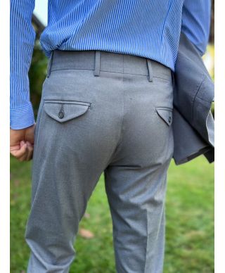 Pantaloni grigi con pinces - Paul Miranda