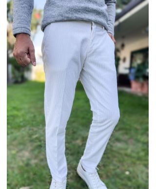 Pantaloni bianchi in velluto - Paul Miranda - Abbigliamento uomo online - Gogolfun.it