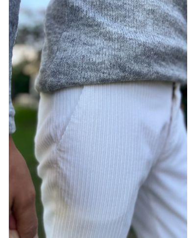 Pantaloni bianchi in velluto - Paul Miranda - Abbigliamento uomo online - Gogolfun.it