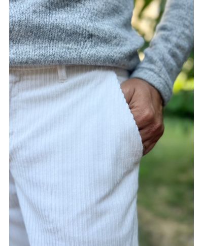 Pantaloni bianchi in velluto - Paul Miranda - Abbigliamento uomo online - Gogolfun.it