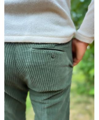 Pantaloni in velluto, verde - Jerry - Paul Miranda