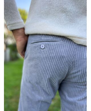 Pantaloni in velluto, grigio - Jerry - Paul Miranda