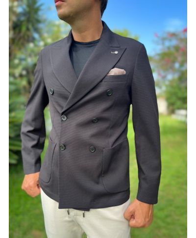 Giacca doppio petto nera - Paul Miranda - Giacche eleganti e sportive - Gogolfun.it