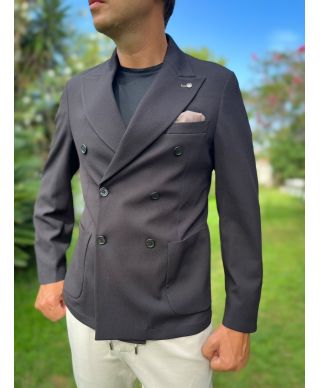 Giacca doppio petto nera - Paul Miranda - Giacche eleganti e sportive - Gogolfun.it
