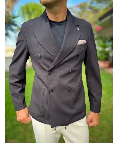 Giacca doppio petto nera - Paul Miranda - Giacche eleganti e sportive - Gogolfun.it